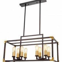 Подвесная люстра Lumina Deco Waldorf LDP 1140-8 BK+MD
