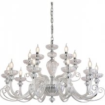 Элитная подвесная люстра Newport ANNETTE 8620+5/C chrome clear