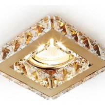 Встраиваемый светильник Ambrella light Crystal K110 CL/G