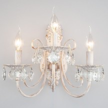 Бра Eurosvet 3305/3 белый с золотом/прозрачный хрусталь Strotskis (Китай)