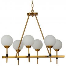 Подвесная люстра Lumina Deco Aldono LDP 7004-6 MD+BK в современном стиле