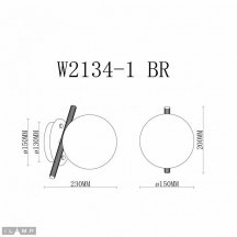 Бра Golden W2134-1 BR