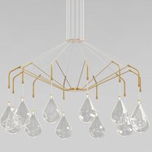 Люстра для натяжного потолка Eurosvet  201002/12 латунь Smart