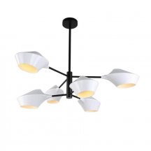 Люстра для гостиной Lumina Deco Romina LDP 6037-6 WT+BK