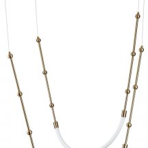 Подвесной светодиодный светильник Indigo Corda 14010/2P Brass V000063L