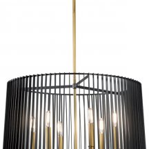 Подвесная люстра Linara QN-LINARA-6P-BK