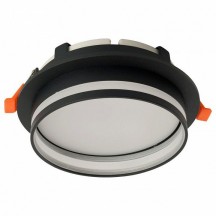 Светильник встраиваемый Feron DL702 LUNA потолочный GX70 черный круг 51098