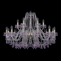 Элитная подвесная люстра Bohemia Ivele Crystal 1410 1410/12+6/360/G/V7010