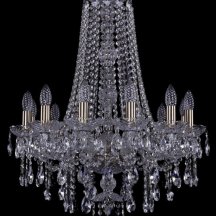 Люстра для натяжного потолка Bohemia Ivele Crystal 1415 1415/12/200/h-75/Pa