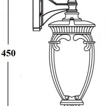 Настенный фонарь уличный Oasis Light VERONA 86202/04 Gb