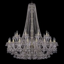 Элитная подвесная люстра Bohemia Ivele Crystal 1409 1409/20+10/400/h-133/G