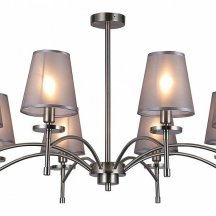 Потолочная люстра из ткани Escada Faith 694/8PL Nickel