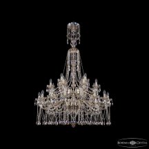 Люстра для натяжного потолка Bohemia Ivele Crystal 1413 1413/16+8+4/400/XL-164/2d G M801
