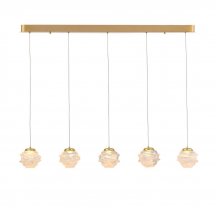 Подвесной светильник DeLight Collection MD25030003 MD25030003-5B gold/clear