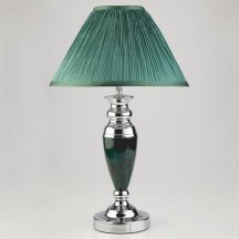 Настольная лампа с абажуром Eurosvet 008/1 008/1T GR (зеленый)