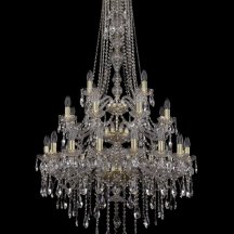 Люстра для натяжных потолков Bohemia Ivele Crystal 1415 1415/16+8+4/300/h-155/3d/G