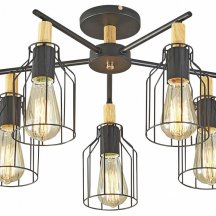 Потолочная люстра в стиле лофт Escada  469/5PL Black