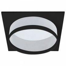 Светильник встраиваемый Feron DL701 потолочный GX70 черный квадрат 51096