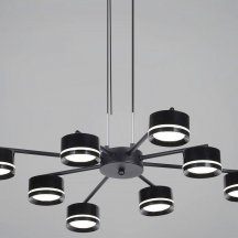 Подвесная люстра Reluce 19490-0.4-4+4 Black