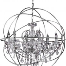 Подвесная люстра DeLight Collection Foucault S Orb 5014-D6 chrome