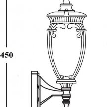 Настенный фонарь уличный Oasis Light VERONA 86201/04 Gb