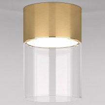 Потолочный светодиодный светильник Elektrostandard Lumen 25047/LED 10W 4000К латунь/прозрачный a064707