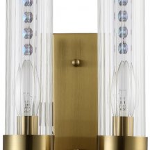 Бра Crystal Lux OTONO AP2 BRASS/TRANSPARENTE