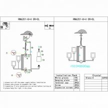 Подвесная люстра King RM6201-8+4 CR+CL
