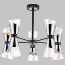 Люстра для гостиной Imex MD.51913 MD.51913-10-S-BK+CH