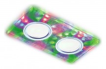 Встраиваемый светодиодный светильник Ambrella light Led S234/2 W/CH/M