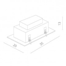 Точечный светильник Arte Lamp Cardani Grande A5935PL-2WH