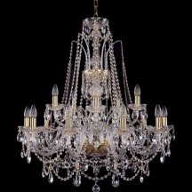 Люстра для гостиной Bohemia Ivele Crystal 1411 1411/10+5/300/G