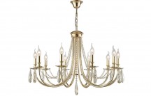 Подвесная люстра Crystal Lux Victoria SP10 Gold/Amber