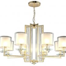 Подвесная люстра Crystal Lux Nicolas SP-PL8 Gold/White