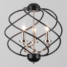 Подвесная люстра Eurosvet Sorrel 60105/3 черный на кухню