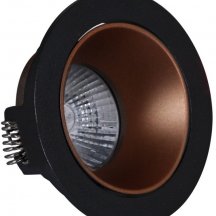 Точечный светильник Reluce 16085-9.0-001PT MR16 BK+ROSE GD