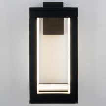Уличный настенный светодиодный светильник Elektrostandard Frame 1527 Techno Led черный a051855