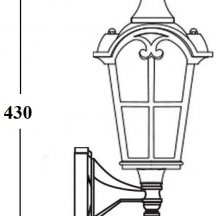 Настенный фонарь уличный Oasis Light PORTO 86101/04 Gb