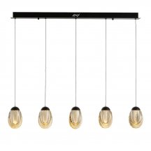 Подвесной светильник DeLight Collection MD25090022 MD25090022-5B matt black/champagne