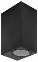 Уличный настенный светильник Uniel UUL-P42A 2х6W/GU10 IP65 BLACK UL-00010513