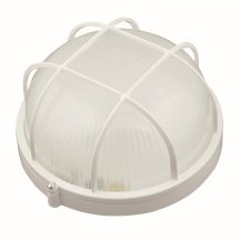 Настенно-потолочный светильник Uniel UWL-R02 100W/E27 IP54 WHITE Kруг/Решетка