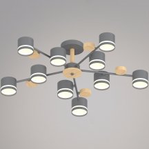 Потолочная люстра Reluce 68730-0.3-10 GX53 GREY+WOOD