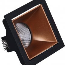 Точечный светильник Reluce 16086-9.0-001PT MR16 BK+ROSE GD