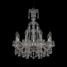 Элитная подвесная люстра Bohemia Ivele Crystal 1410 1410/8/160/XL-60/Ni/V0300