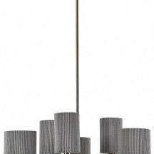 Люстра на штанге Indigo Plisse 13033/6R Brass