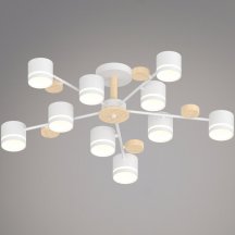 Потолочная люстра  68730-0.3-10 GX53 WH+WOOD