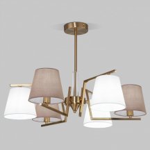 Люстра в спальню Eurosvet Ozark 60149/6 латунь