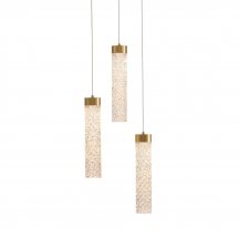 Подвесной светильник MD24030028 MD24030028-3A brass/clear