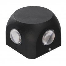 Уличный настенный светодиодный светильник Uniel ULU-P30D-4W/4000K IP65 Black UL-00010521