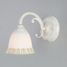 Классический настенный светильник Eurosvet Campina 60107/1 белый с золотом